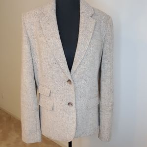 Banana Republic tan button down blazer